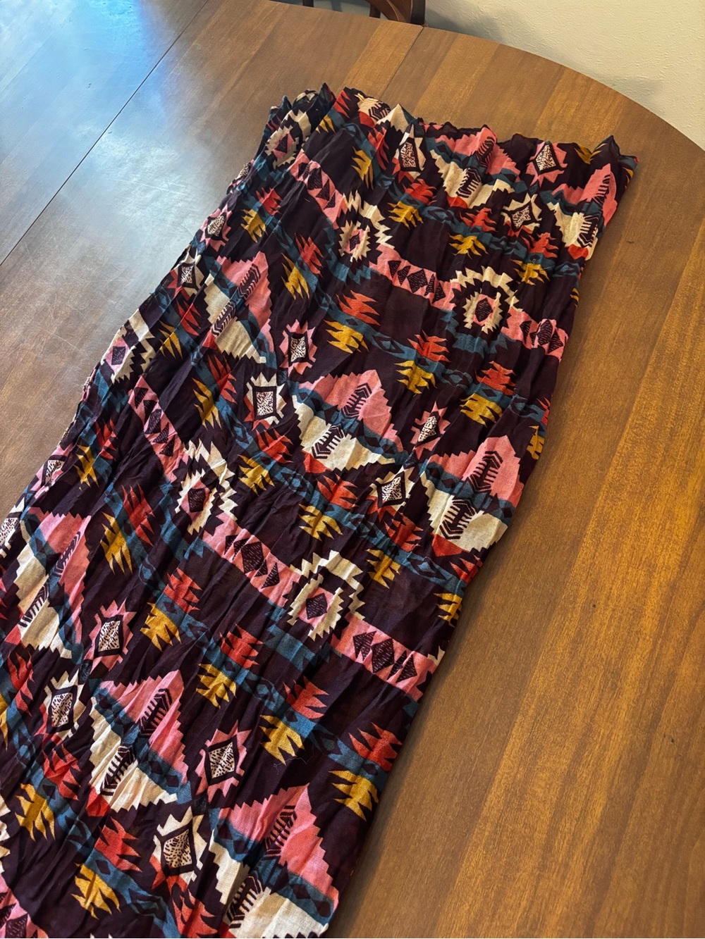 Boho Aztec Print Scarf- Multicolor
